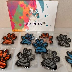 Dog Outdoor XL Paw Patches - Blue, Orange, Gray
